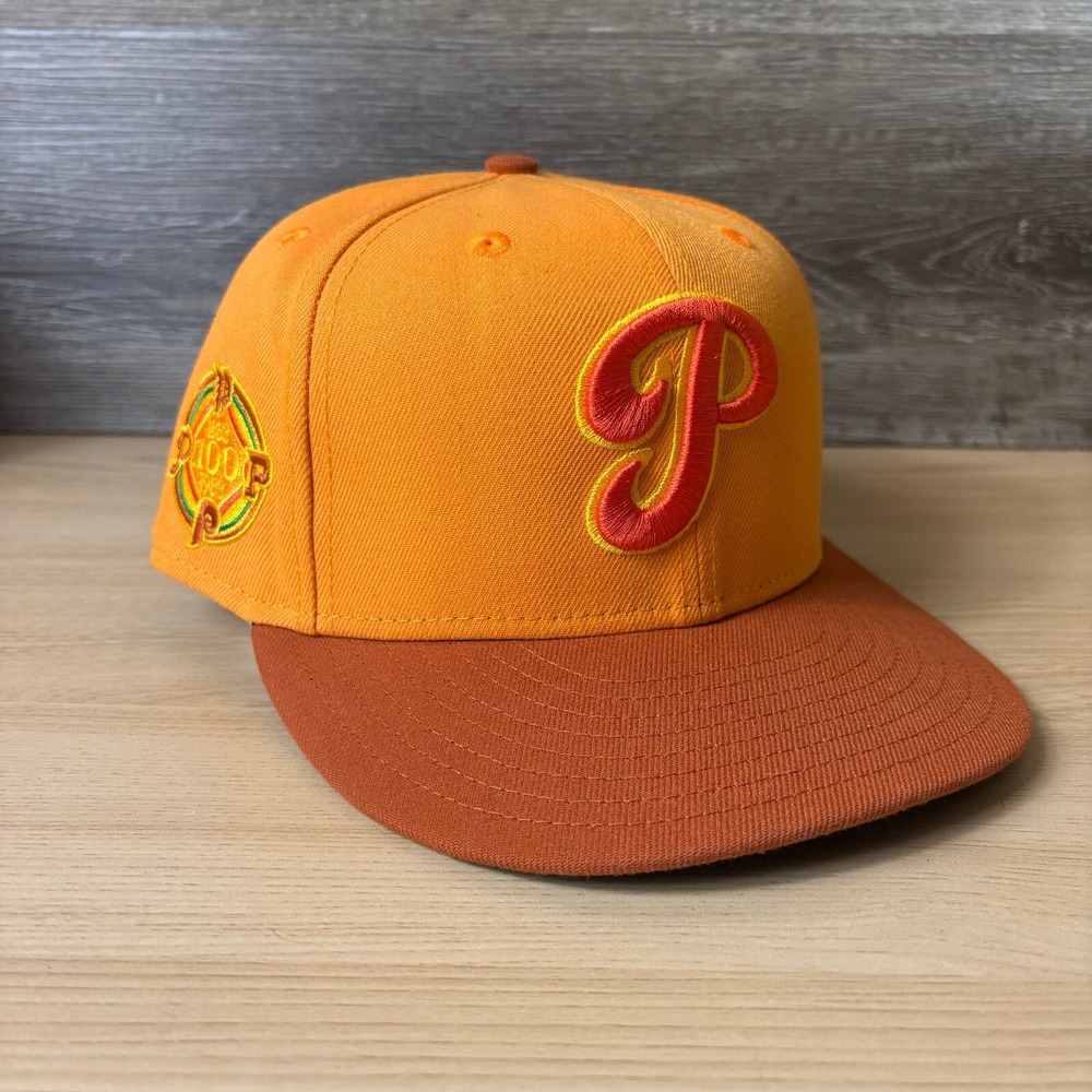 Philadelphia Phillies Hat Fitted 7 3/8 Orange 100th Anniversary Trea Turner